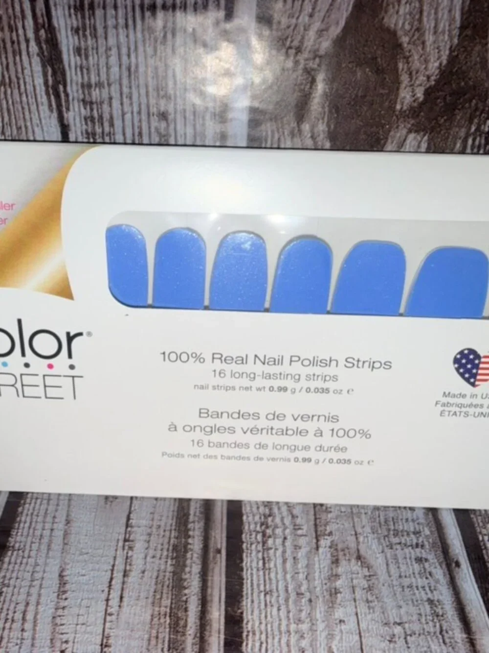 Fortune Teller‎ Color Street Nail Polish Strips Retired Blue Shimmer